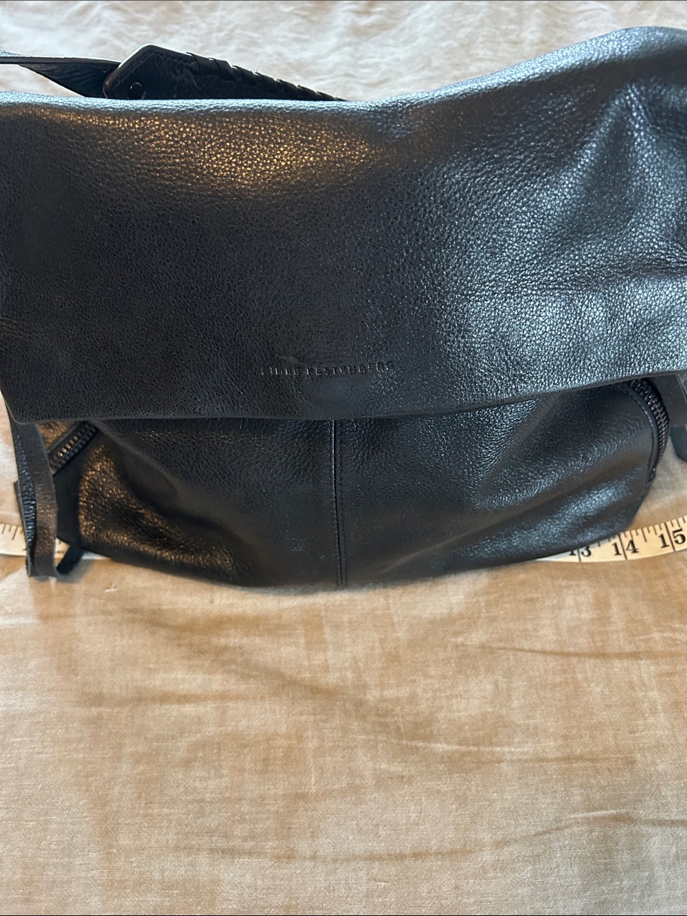 Aimee Kestenberg Black Pebbled Leather Shoulder Bag - Picture 16 of 16